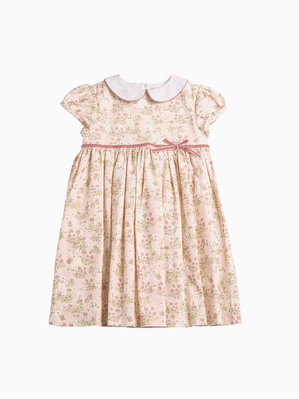 Trotters London Bunny Peter Pan Cotton Dress
